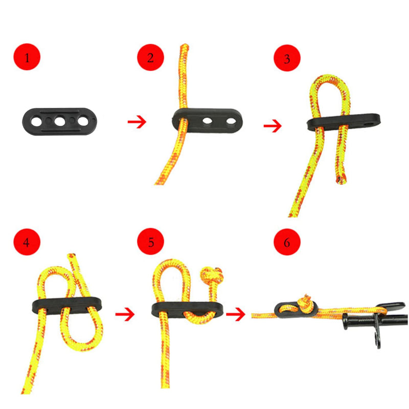 ZZLZX 30PCS Tent Wind Rope Buckle Fastener Plastic Cord Tensioners Rope Adjuster for Outdoor Activities Camping Hiking Picnic - BeesActive Australia