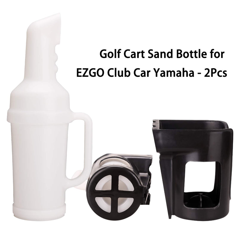 10L0L Golf Cart Filler Sand Bottle Divot Fits EZGO Club Car Yamaha Assembly with Rattle Proof Holder for Golf Carts - BeesActive Australia