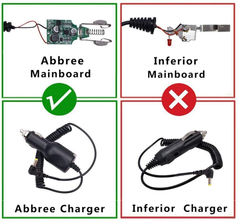 BAOFENG & ABBREE 12-24V Car Charge Cable Line for BaoFeng UV-5R,UV-82, BF-F8HP, UV-82HP, UV-S9/9S Plus,UV-5X3,etc Two Way Radio (Compatible with Battery) Compatible With Battery - BeesActive Australia