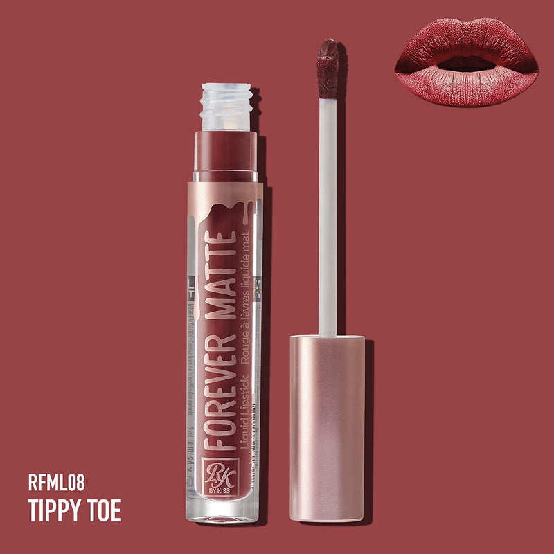 Ruby Kisses Forever Matte Liquid Lipstick - RFML08 (Tippy Toe) Tippy Toe - BeesActive Australia