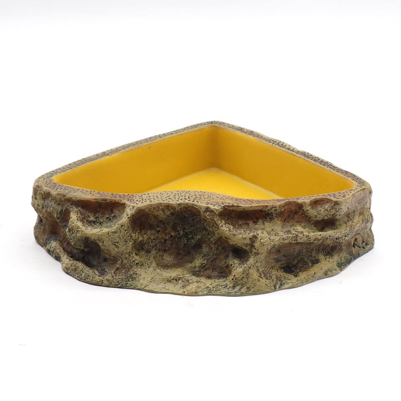 Reptile Feeder Resin Bowl Amphibian Reptile Bowl for Reptile Lizard Gecko Bearded Dragon Turtle - BeesActive Australia