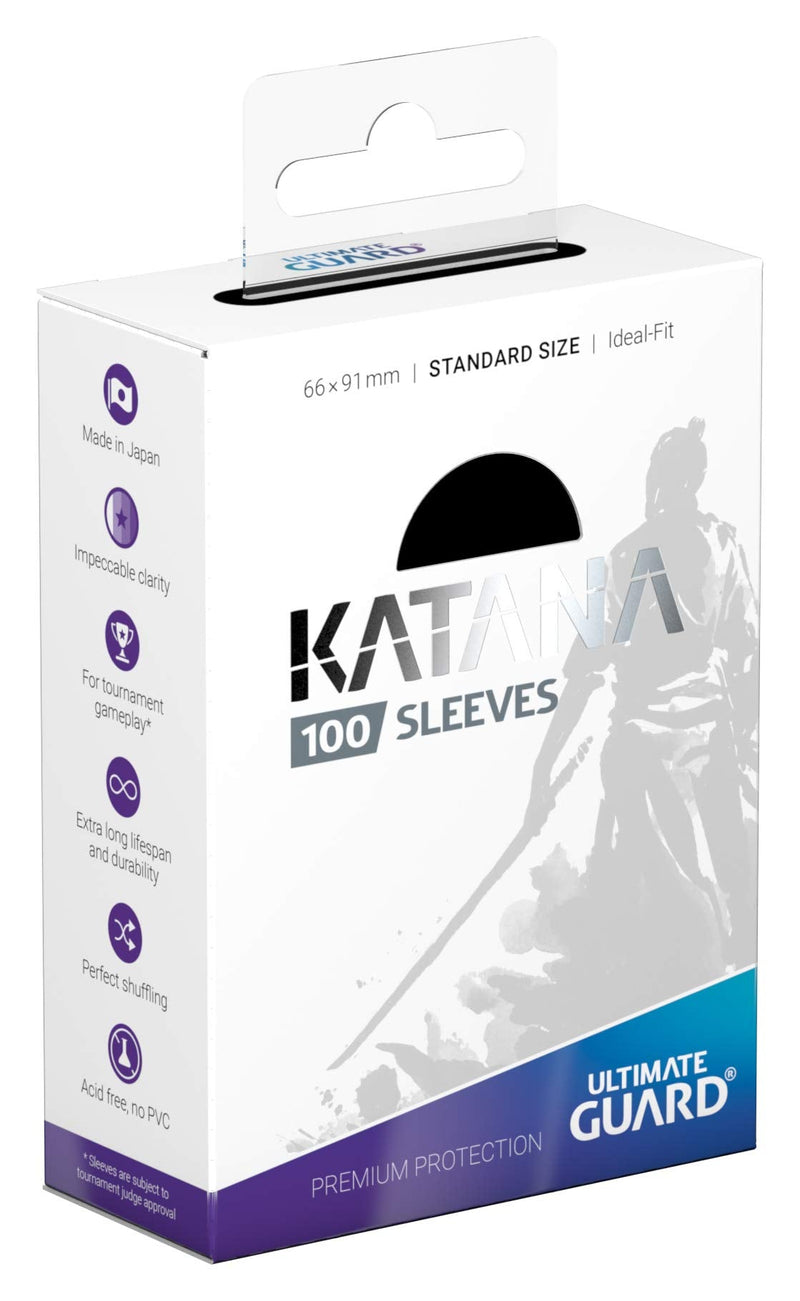 Ultimate Guard Katana Sleeves Standard Size Black (100) - BeesActive Australia