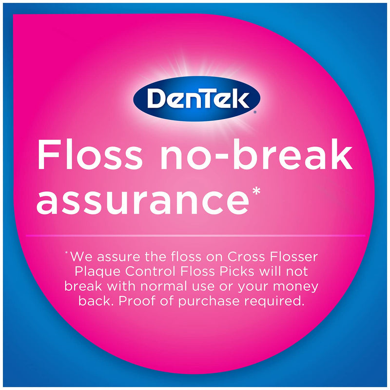 DenTek Cross Flosser Plaque Control Floss Picks, X-Shaped Floss, 75 Count, 3 Pack 75 Count (Pack of 1) - BeesActive Australia