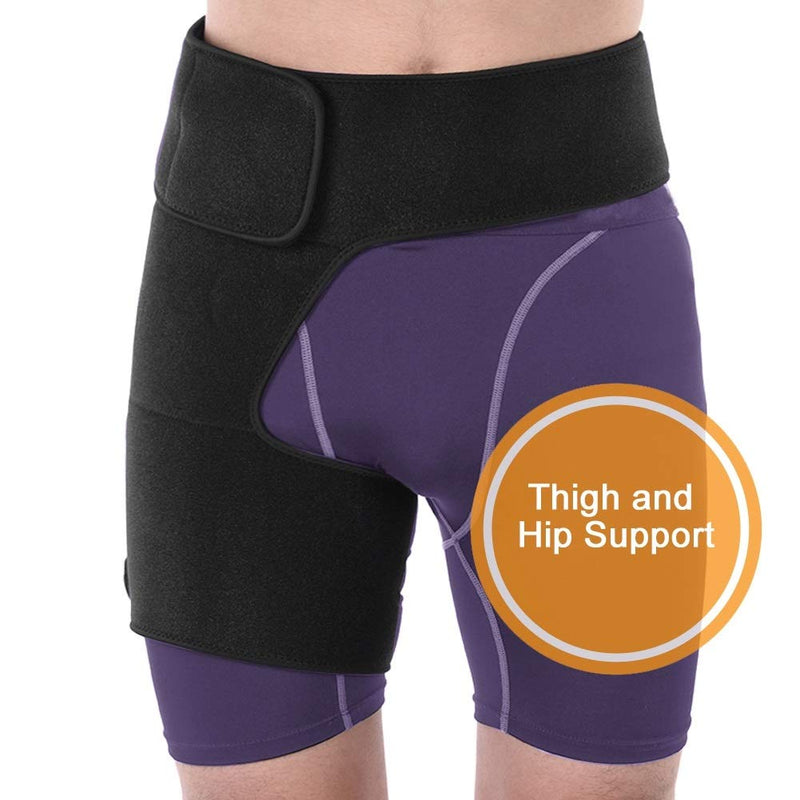 DEWIN Hip Support, Breathable Unisex Hip Thigh Support Brace, Muscle Strain Prevention Belt, Sports Protector - BeesActive Australia