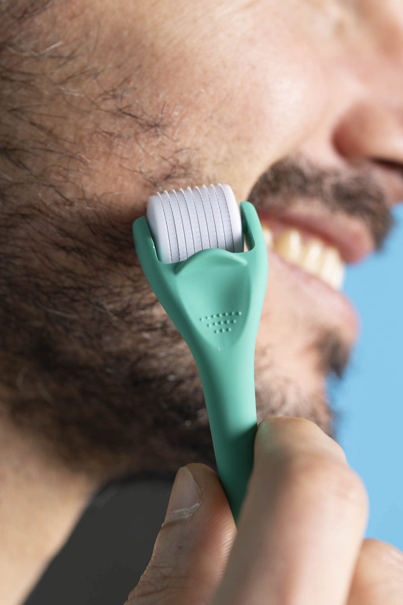 Neofollics Beard Growth Stimulating Roller, Activate and Stimulate Beard Growth, 540 0.5mm microscopic needles - BeesActive Australia