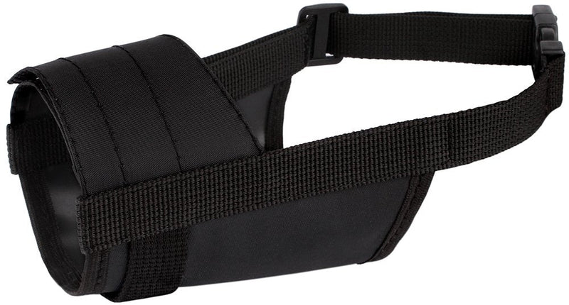 CollarDirect 2-PCs Set Dog Muzzles - Adjustable Soft Breathable Nylon Dog Mouth Guard Cover for Small, Medium and Large Dogs, Anti Chewing, Barking & Biting - Black & Red L/XL (2 Count) 2 Black - BeesActive Australia
