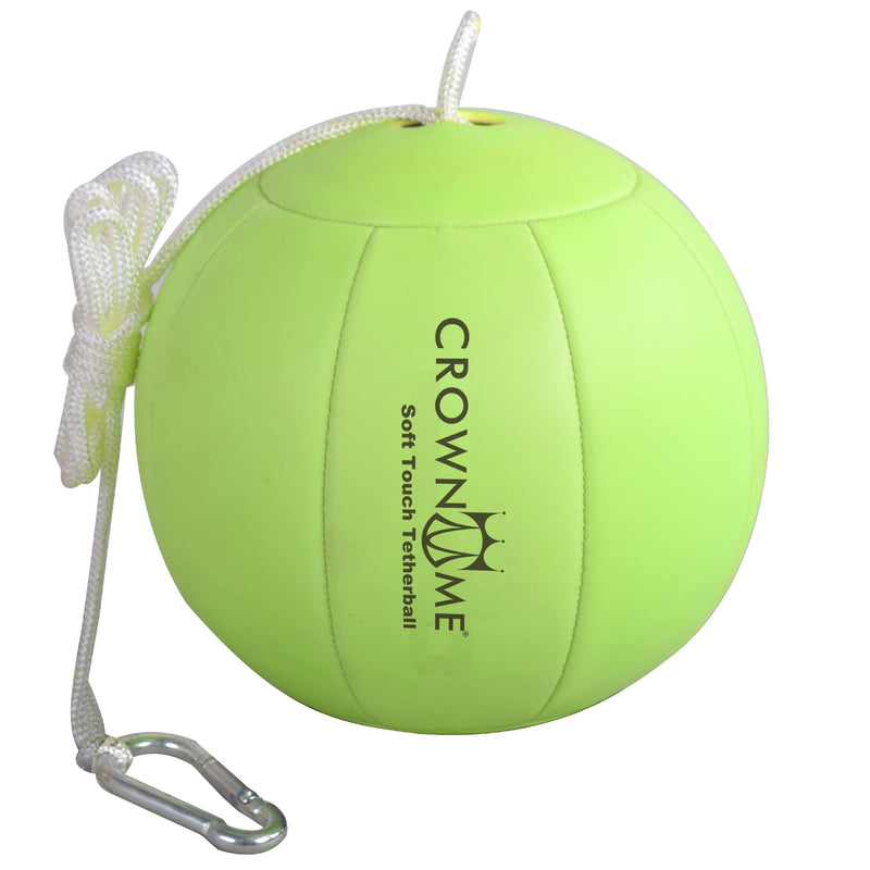 CROWN ME Tetherball Ball and Rope Set- Tetherball Ball with Rope and Carabineer Hoop, Two-Needles Pump, Glow in Dark - BeesActive Australia