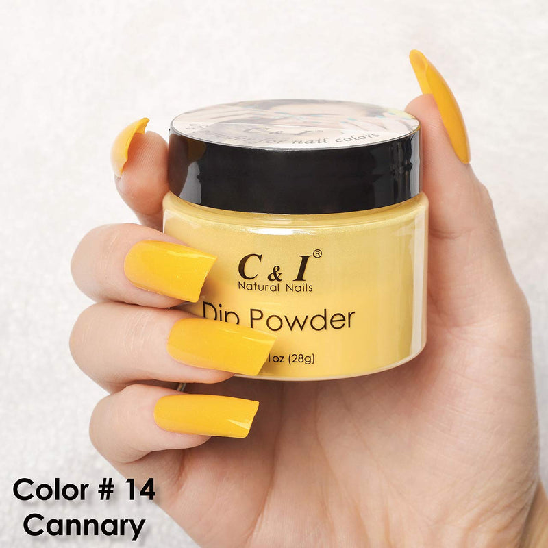 C & I Dip Powder Color No.014 Cannary Yellow Color System - BeesActive Australia