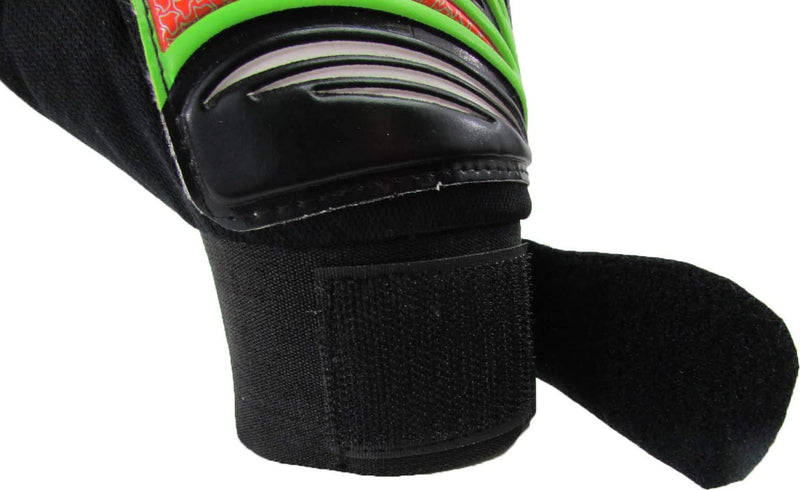 Vizari Junior Match Glove 5 Black/Orange/Green - BeesActive Australia