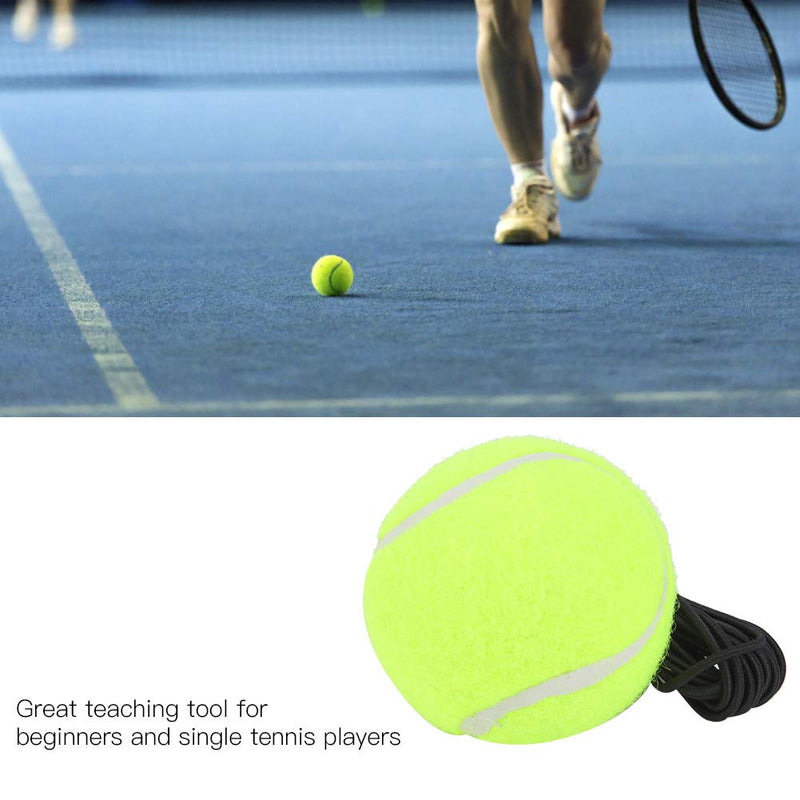 Chanmee Tennis Baseboard, Tennis Ball Trainer Set with Elastic Rope, Self-Study Tennis Rebound Power Base Tennis Trainer Tool Exercise Rebound Ball Trainer with Tennis for Beginner Kids Adults Ball - BeesActive Australia