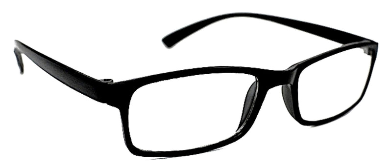2 x PAIRS TR90 Bendable, Flexible Reading Glasses Quality Lenses, Super-lite with 13 Lens Strengths RG9 2 X Pairs All Black 1.0 x - BeesActive Australia