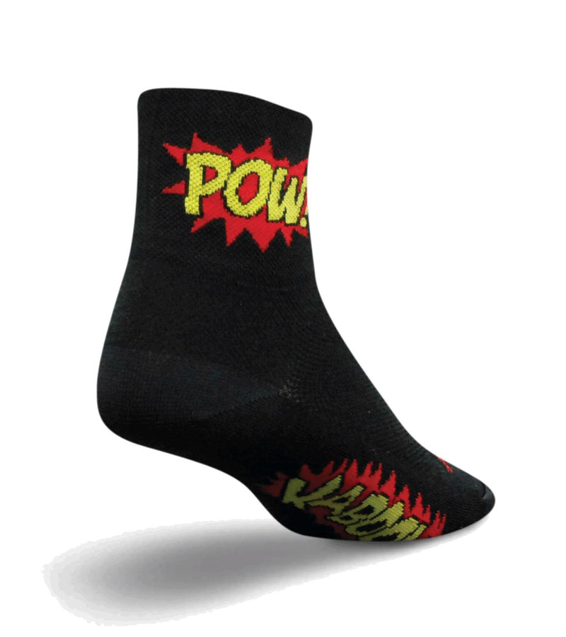 SockGuy Men's Boom Pow Socks Large-X-Large Black - BeesActive Australia