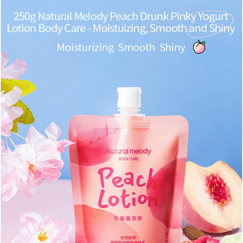 New Body Cream for Autumn and Winter, Natural Melody Peach Drunk Pinky Yogurt Lotion Body Care - Moistuizing, Smooth and Shiny (1pcs) 1pcs - BeesActive Australia