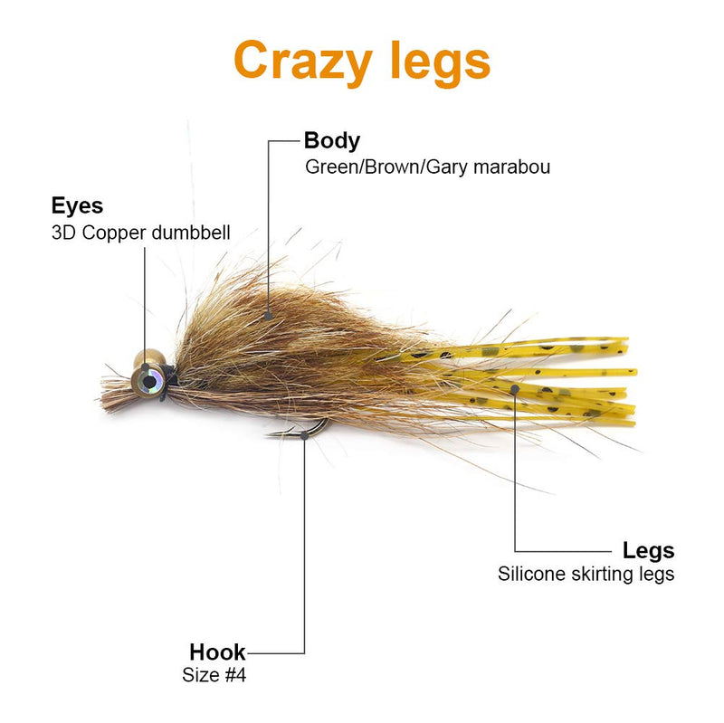 YZD Fly Fishing Big Trout Flies Kit Top 5 Steelhead Flies Flyfishing Gear Premium Wet Dry Flies Trout Lures Streamer Nymph Emerger Fishing Assorted Trout Flies Bass Salmon NZF-03 - BeesActive Australia