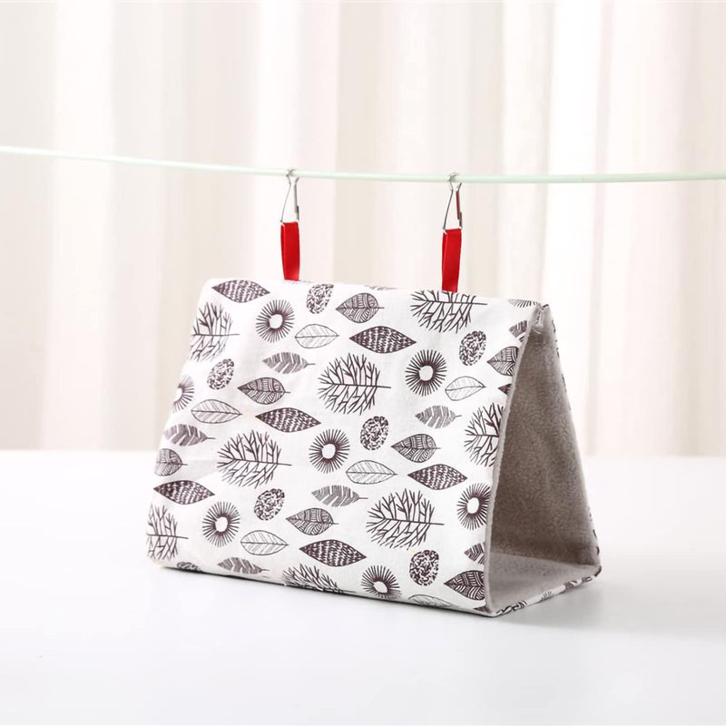 Dnoifne 2PCS Hanging Winter Warm Bird Bed, Bird Nest House, Bird Hanging Hammock House, Plush Snuggle Bird Hammock, Hideaway Cave Bed Tent for Hamster Budgies Parakeet Cockatiel Lovebird Parrot leaf - BeesActive Australia