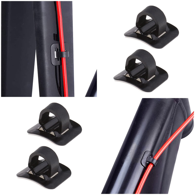6pcs Bike C Clips Housing Hose Guide Clamps MTB Bicycle Bike C-Clips Buckle Brake Cable Line Guide Tubing Fixed Clamp Aluminum Alloy Bicycle Cable Clip - BeesActive Australia