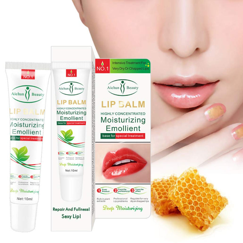 AICHUN BEAUTY Lip Balm Repair Deep Moisturizing Emollient Peeling Nourishes Dry Protective Sexy Lips 10ml - BeesActive Australia