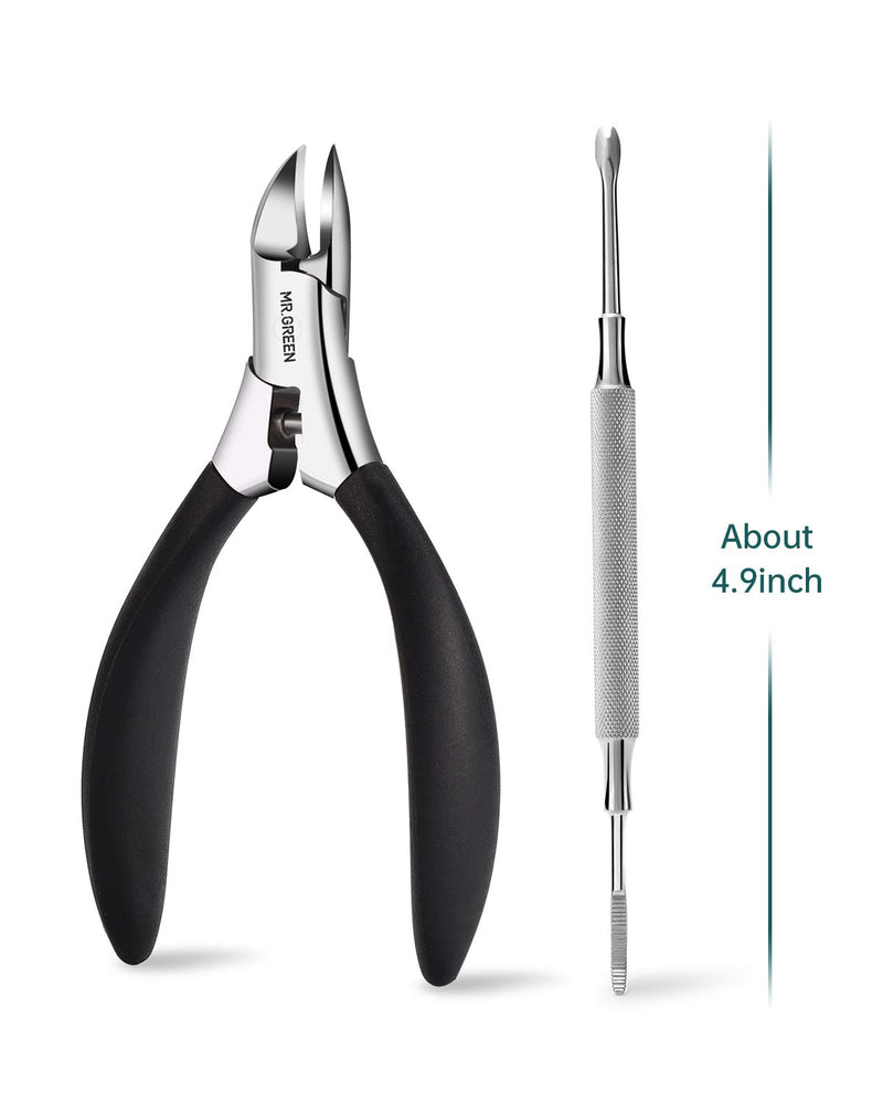 Nail Clippers for Thick & Ingrown Toenails ，Heavy Duty Professional paronychia Toenail Clippers Tools with Ingrown Nail File，Stainless Steel Toe nail Clipper with Rubber Handle for Men, Women, Elderly - BeesActive Australia