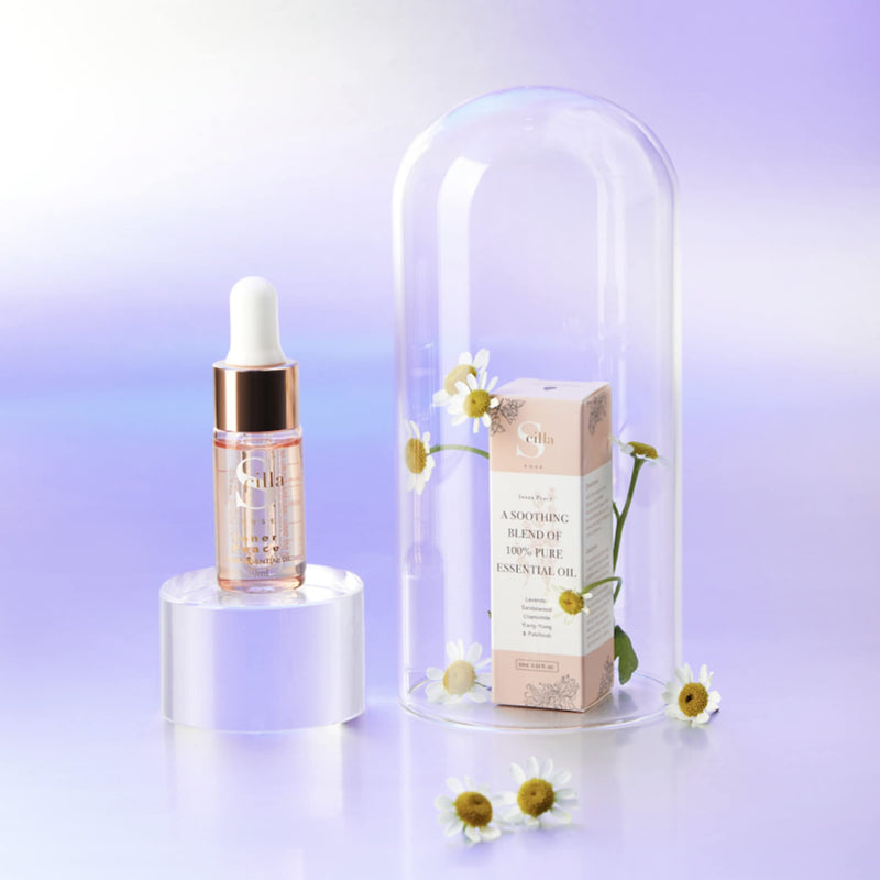 Scilla Rose Inner Peace-Pure Essential Oil Blend 10ml Total De-Stress Aromatherapy Diffuser Oil - 100% Natural and Organic with Lavender, Patchouli, Ylang-Ylang, Sandalwood Oils ‎the Inner Peace Oil(10ml) - BeesActive Australia