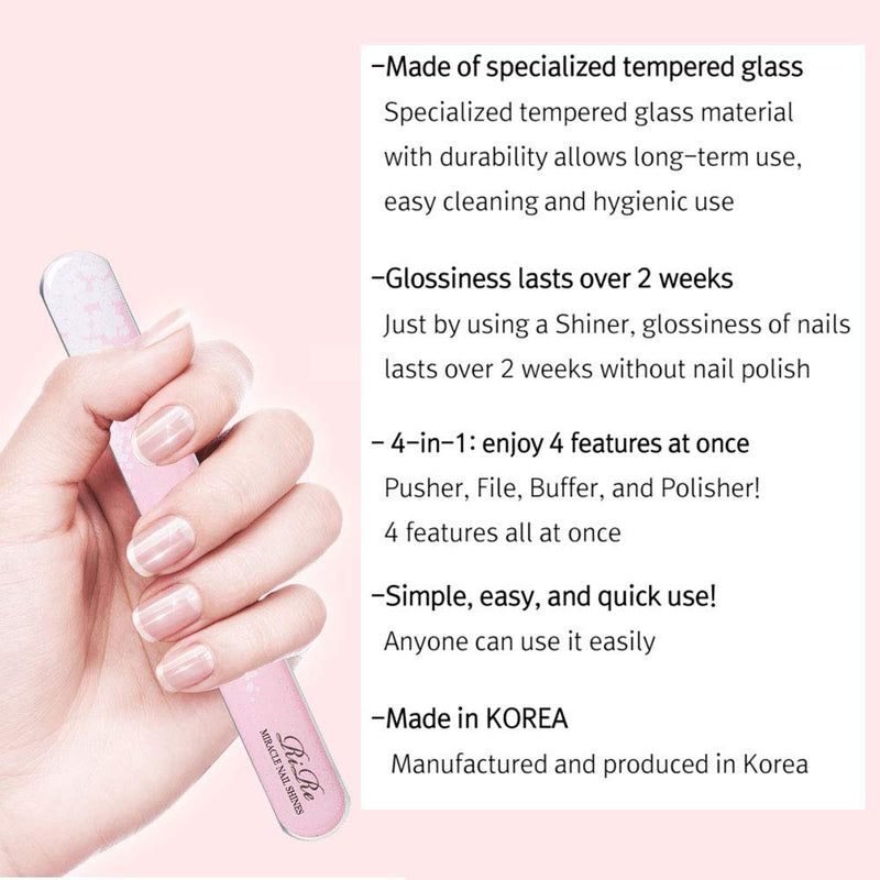 RiRe Mirale Nail Shines 4-in-1(Pusher, File, Buffer, Polisher) - BeesActive Australia