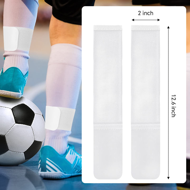 6 Pieces Soccer Shin Guard Strap Anti Slip Soccer Ankle Straps Football Sock Bands Legging Shin Fixed Straps Adjustable Sports Guard Stay for Children Youth Kicking Ball Running Cycling - BeesActive Australia