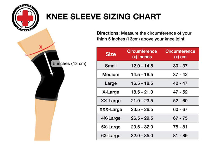 Doctor Developed Knee Brace/Knee Support/Compression Sleeve [Single] & Doctor Written Handbook - Relief for Joint Disease (Osteo/Rheumatoid), Tendonitis, Running & Weightlifting (Black, L) Black (Large) - BeesActive Australia