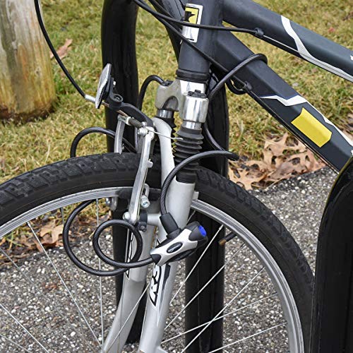 Amazon Basics 6 ft. Adjustable Keyed Bike Cable Lock, Black, 1-Pack - BeesActive Australia