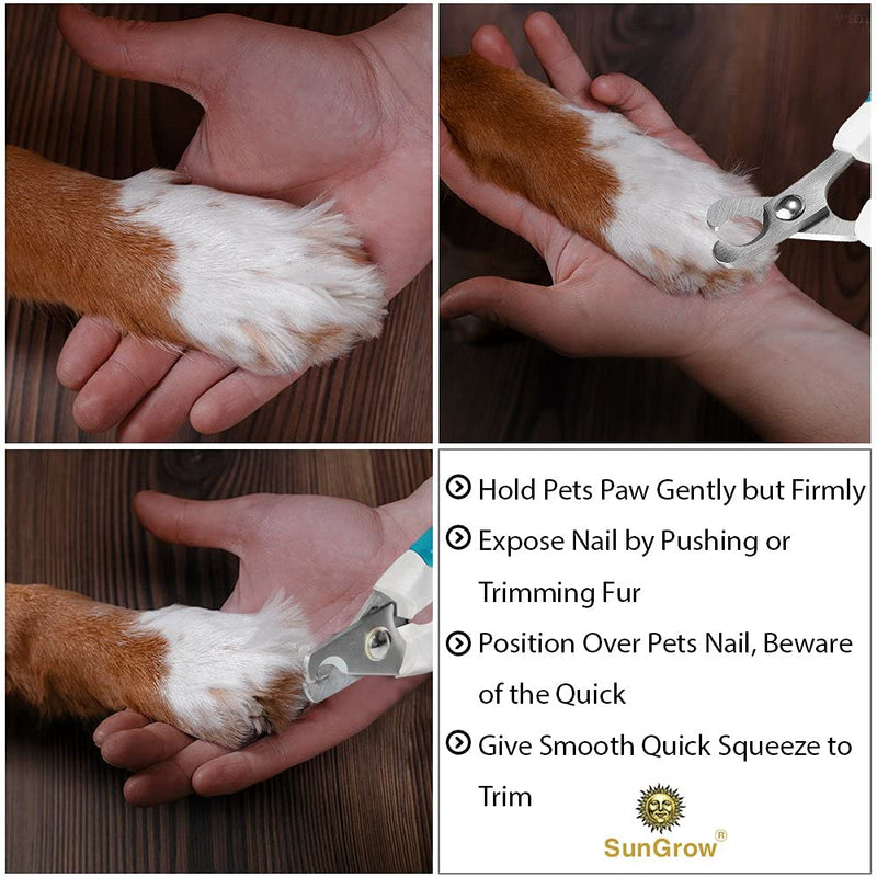 SunGrow Rabbit & Ferret Nail Clipper for Paw Grooming, Easy ‘At-Home’ Professional Grooming, Non-Slip Handle, Comfortable to use for Small Pets - BeesActive Australia
