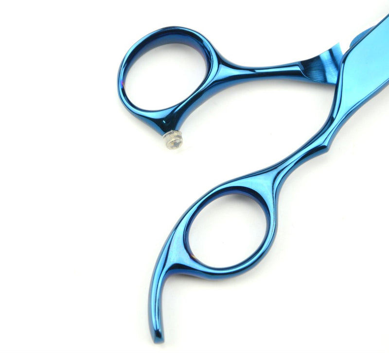 LILYS PET 8.0" Professional PET Grooming scissors Kit,CoatedTitanium,Sharp and Strong Stainless Steel Blade for Dogs Cats Hair Cutting,3 Pieces of Scissors with a Comb and a Case (Blue) - BeesActive Australia