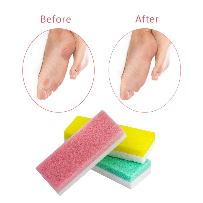 Foot Pumice Stone for Feet, 2 in 1 Double Sided Hard Skin Callus Remover Scrubber Pedicure Exfoliator Tool for Dead Skin Pack of 6 6 Pack - BeesActive Australia