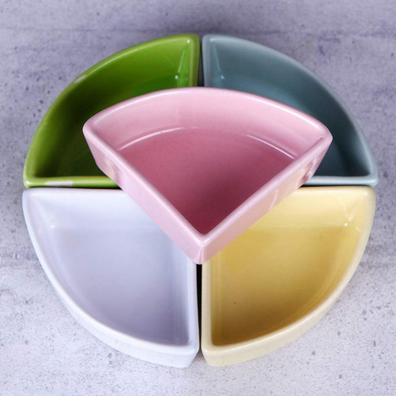 balacoo Hamster Feeding Bowl Ceramic Small Animal Food and Water Bowl for Hamster Guinea Pig Rat Gerbil (Yellow) - BeesActive Australia