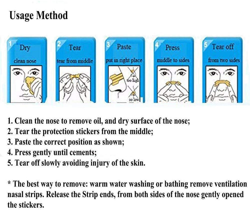100pcs Disposable Better Breath Nasal Strips Large Right Way to Stop Snore Anti Snoring Improve Sleep Quality - BeesActive Australia