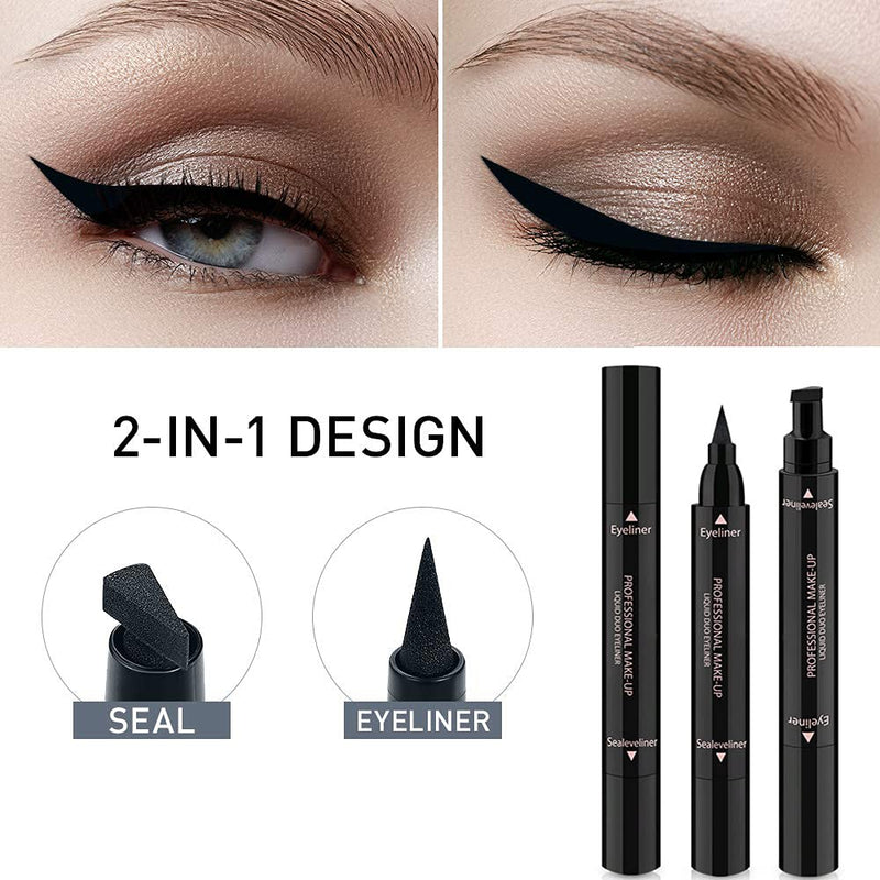 Winged Eyeliner Stamp - Eyeliner Stamp /Wingliner Eyeliner Pen Pencil /Black Liquid Eye liners for Women Long Lasting Smudge-proof - BeesActive Australia