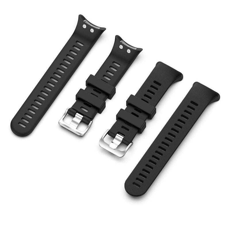 Compatible for Garmin Forerunner 45S Replacement Band, AWADUO Replacement Silicone Wrist Band Strap for Garmin Forerunner 45S/ 45, Soft and Durable(Silicone Black) - BeesActive Australia