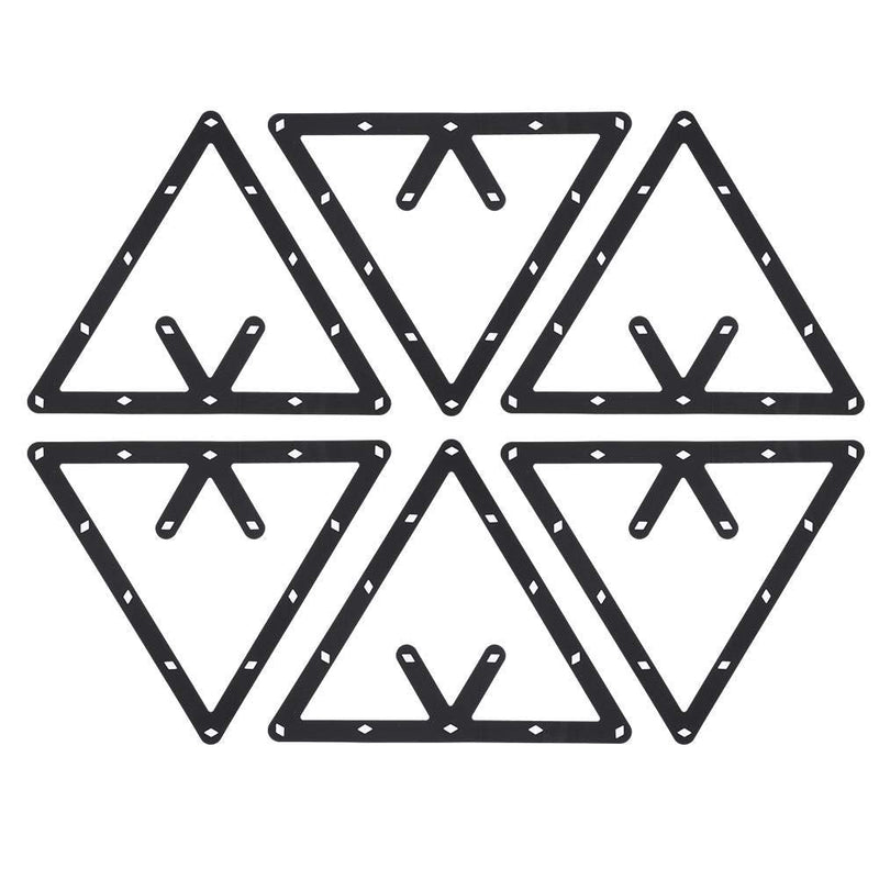 Fafeims 6Pcs/Set Billiard Ball Holder Sheet Triangle Billiard Table Positioning Rack Pool Table Rack for 8 9 10 Ball - BeesActive Australia