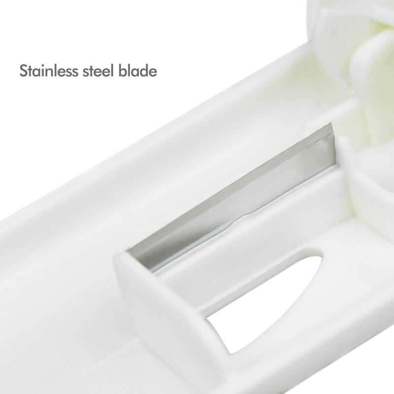 Demason Pill Cutter, White Pill Splitter with Blade Pill Crusher for Big & Small Pills Cut in Half Quarter for Tablet Vitamin Medicine - BeesActive Australia
