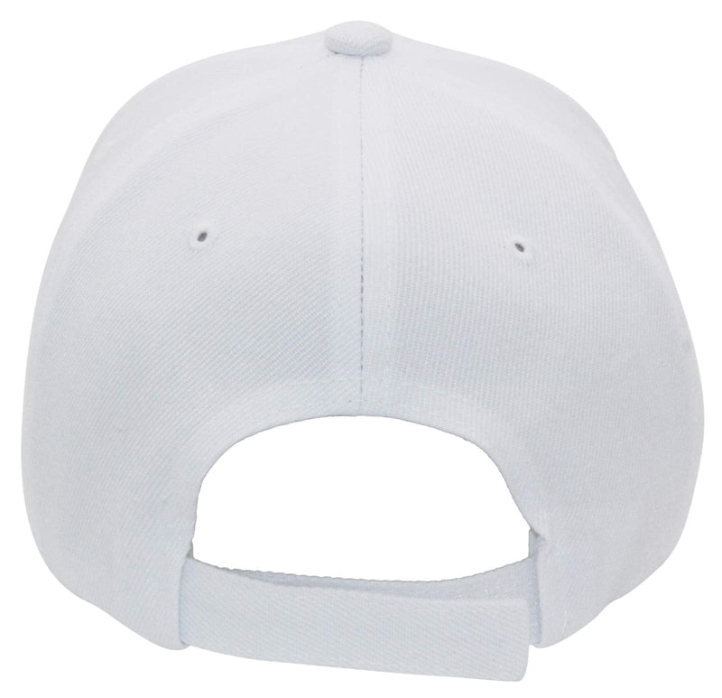 AZTRONA Baseball Cap Men Women - Adjustable Plain Sports Fashion Quality Hat White - BeesActive Australia