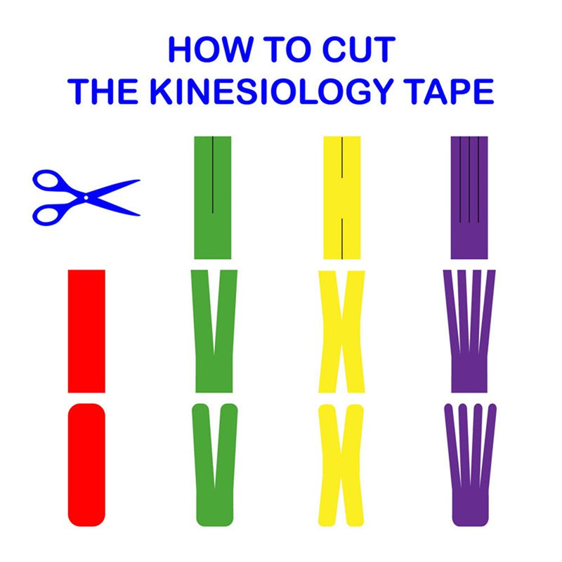 Kinesiology Tape Strapping Taping Athletic Sports Tape for Men Knee Shoulder Elbow Ankle Neck Muscle Superior Waterproof Adhesion Non Latex Safe for Kids Pregnant Women Lightblue - BeesActive Australia