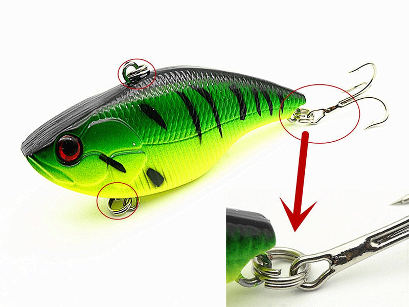 Toasis Fishing Split Ring Lure Connector Assorted Sizes Test 26Lb to 202Lb #5_52Lb_100pcs - BeesActive Australia