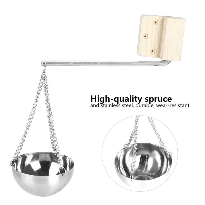 Fdit Sauna Oil Cup Sauna Aromatherapy Oil Holder Essential Stainless Steel Oil Bowl Sauna Room Accessories Fragrance Diffuser Bowl for Sauna and Spa - BeesActive Australia