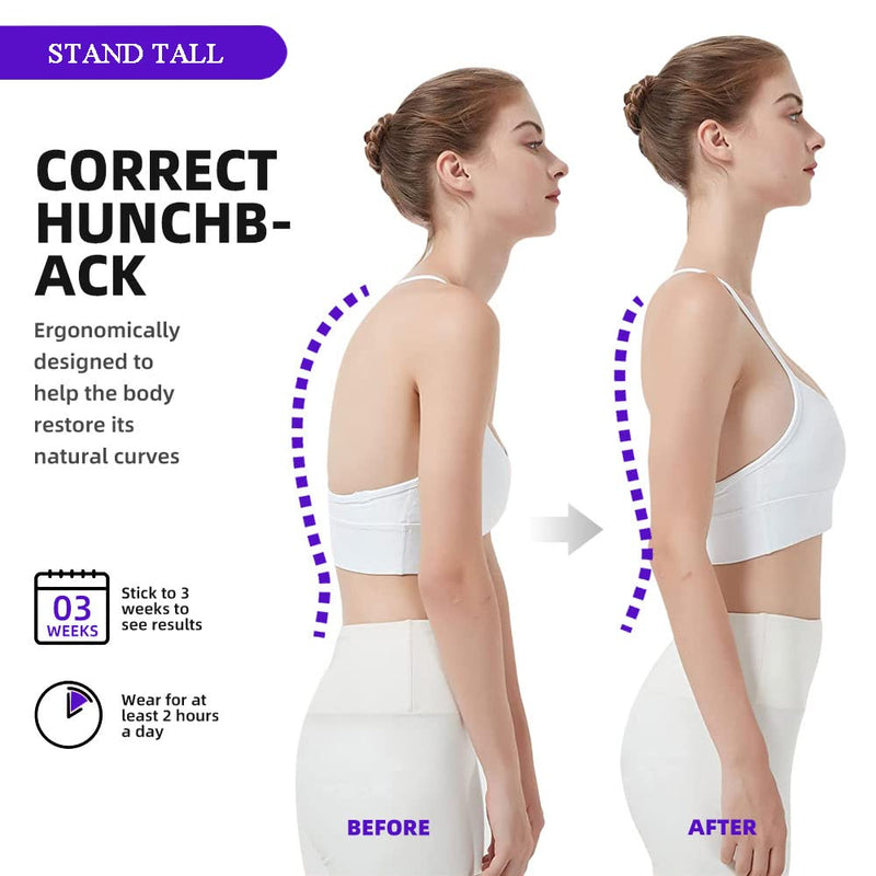ZSZBACE Posture Corrector for Women and Men, New Upgraded Upper Back Brace Support Belt for Hunchback, Relieve Shoulder Neck Upper Back Pain - BeesActive Australia