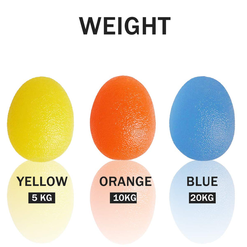 ICOUVA Gel Hand Balls [3PCS], Therapy Exercise Gel Squeeze Balls for Arthritis Hand,Finger,Grip Strengthening and Stress Relief - BeesActive Australia