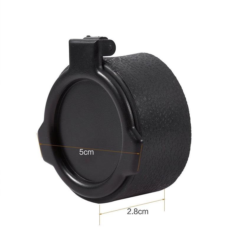 Tbest Flip Up Open Eye Scope Covers, 2pcs Hunting Scope Cover Dustproof Lens Cap Rifle Flip Open Optic Scope Sight Accessories - 5 Sizes 42MM - BeesActive Australia