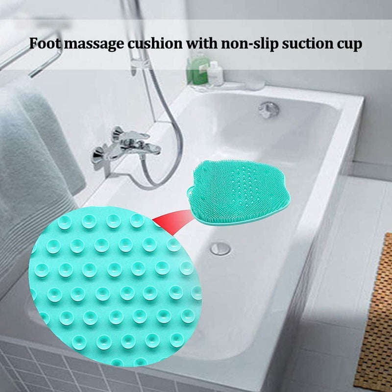 Silicone Foot Brush Scrubber Massager Shower Foot Brush Deep Clean Exfoliate Spa Increases Circulation - BeesActive Australia
