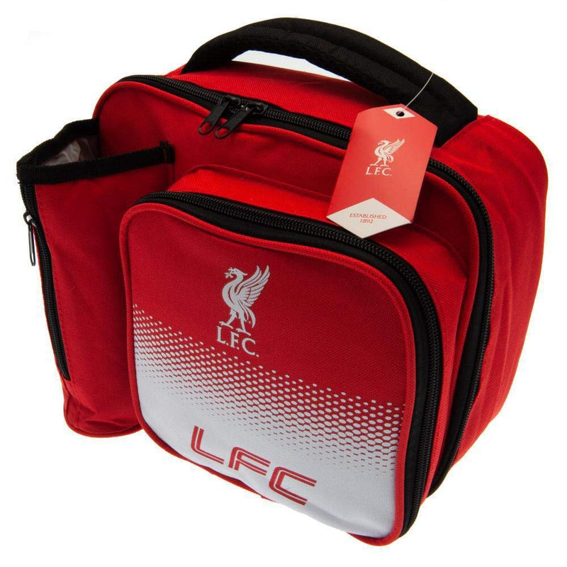 Liverpool FC Lunch Bag - Fade Design - Features Bottle Holder on Side - BeesActive Australia
