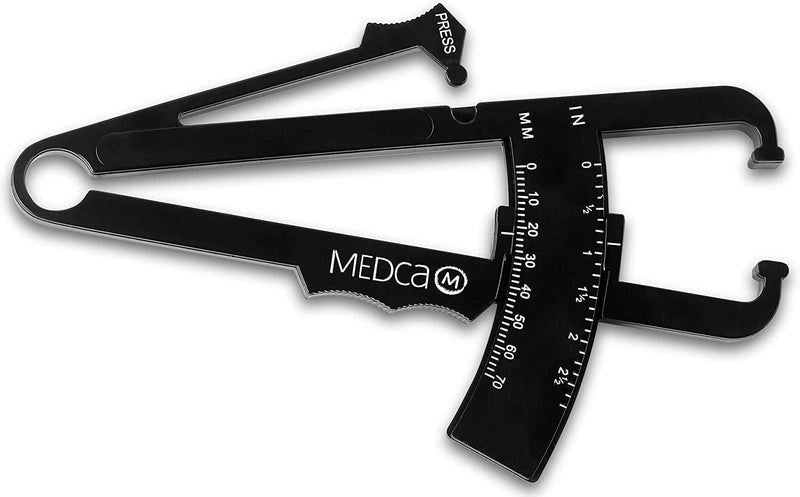 Body Fat Caliper and Measuring Tape for Body - Skin Fold Body Fat Analyzer and BMI Measurement Tool by MEDca - BeesActive Australia