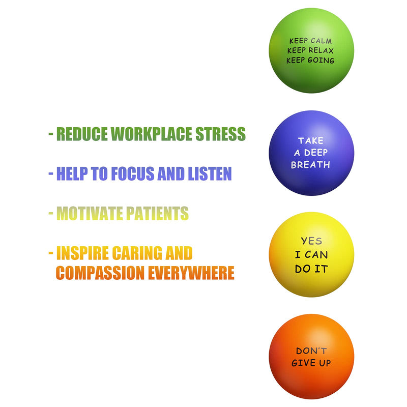 KDG Motivational Stress Balls(20 Pack) for Kids and Adults,Stress Relief Balls with Quetos to Relieve Anxiety and Manage Anger as Gift 20 Pack - BeesActive Australia