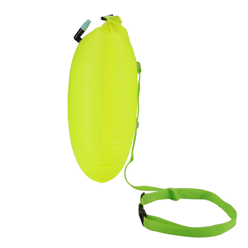 SAFE4SWIM Swim Buoy for Open Water Swimming - Be Bright, Be Seen & Be Safer with Adjustable Swim Bubble Waist Belt, 15L Yellow - BeesActive Australia