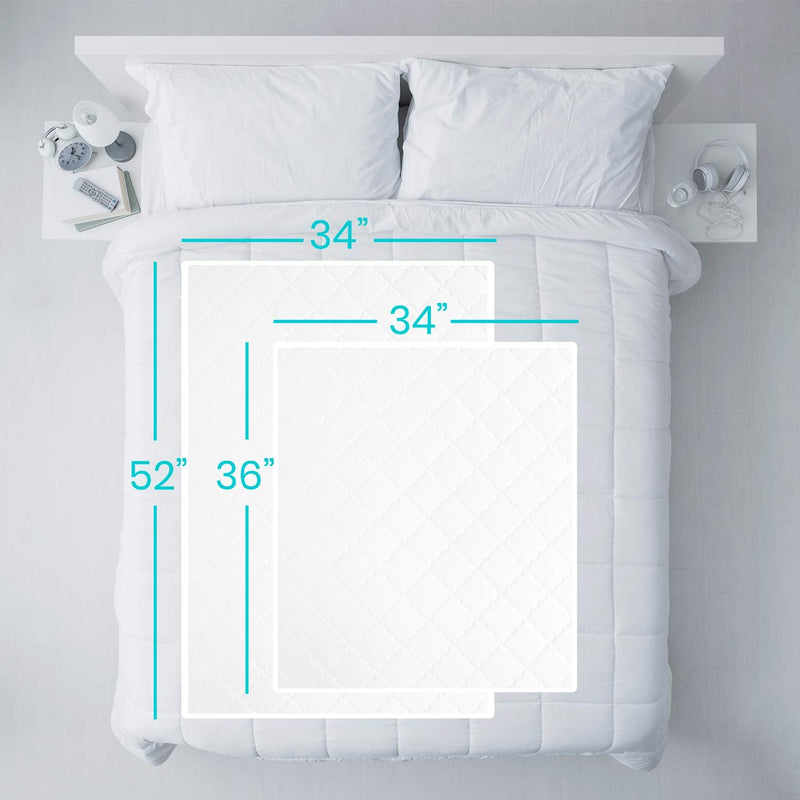 Vive Incontinence Bed Pad Sheets - Washable Mattress Protectors for Women, Men, Elderly, Kids, Pets - Overnight Urinary - Reusable Dry Underpad - Silent, Soft Protection (86 cm x 91 cm, 1) 86 cm x 91 cm 1.0 - BeesActive Australia