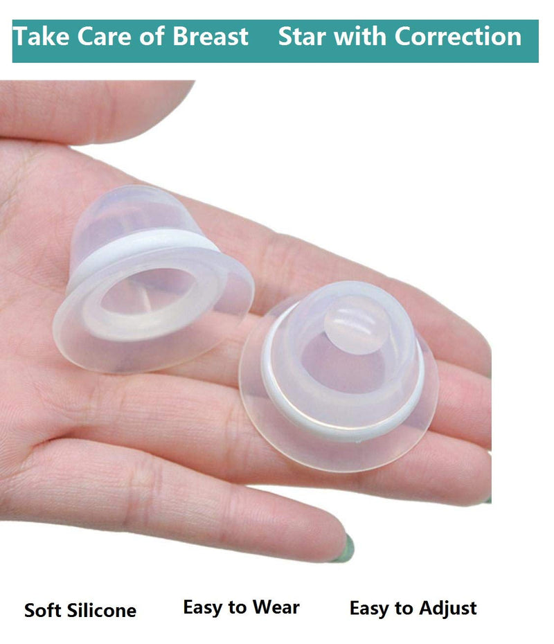 CareforYou 2Pair Nipple Corrector for Flat Inverted Nipples Silicone with Clear Case - BeesActive Australia